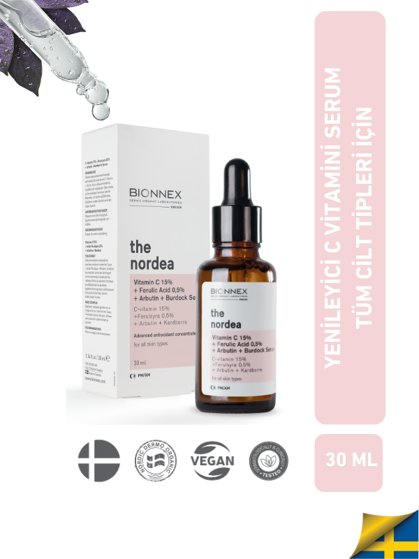 The Nordea VITAMIN C 15% + FERULIC ACID 0,5% + BURDOCK SERUM