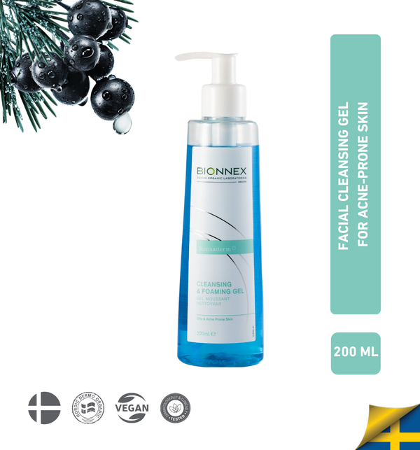 CLEANSING AND FOAMING GEL for Oily and Acne Prone Skin