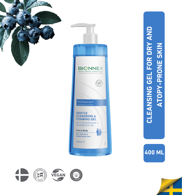 Perfederm Cleasing & Foaming Gel for dry, very dry & atopic prone skin