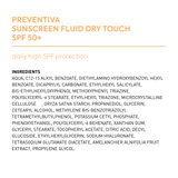 ÉCRAN SOLAIRE FLUIDE TOUCHER SEC SPF50+