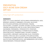Bionnex Preventiva Sunscreen Cream SPF+50 Oily and Combination Acne-Prone Skin
