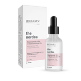 Niacinamide 10% + Acide Hyaluronique 2%.
Formulation avancée anti-taches et resserrement des pores