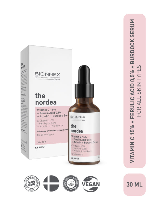 VITAMIN C 15% + ACID FERULIQUE 0,5% + BURDOCK SERUM